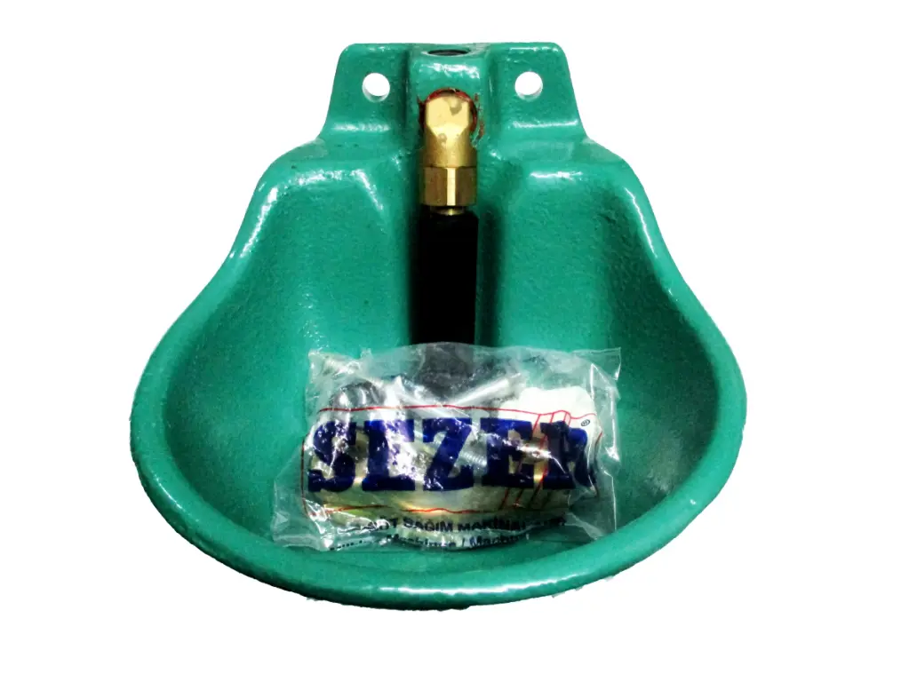 CATTLE BOWL - CAST IRON - GREEN