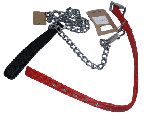 DOG CHAIN WITH COLLAR - SMALL