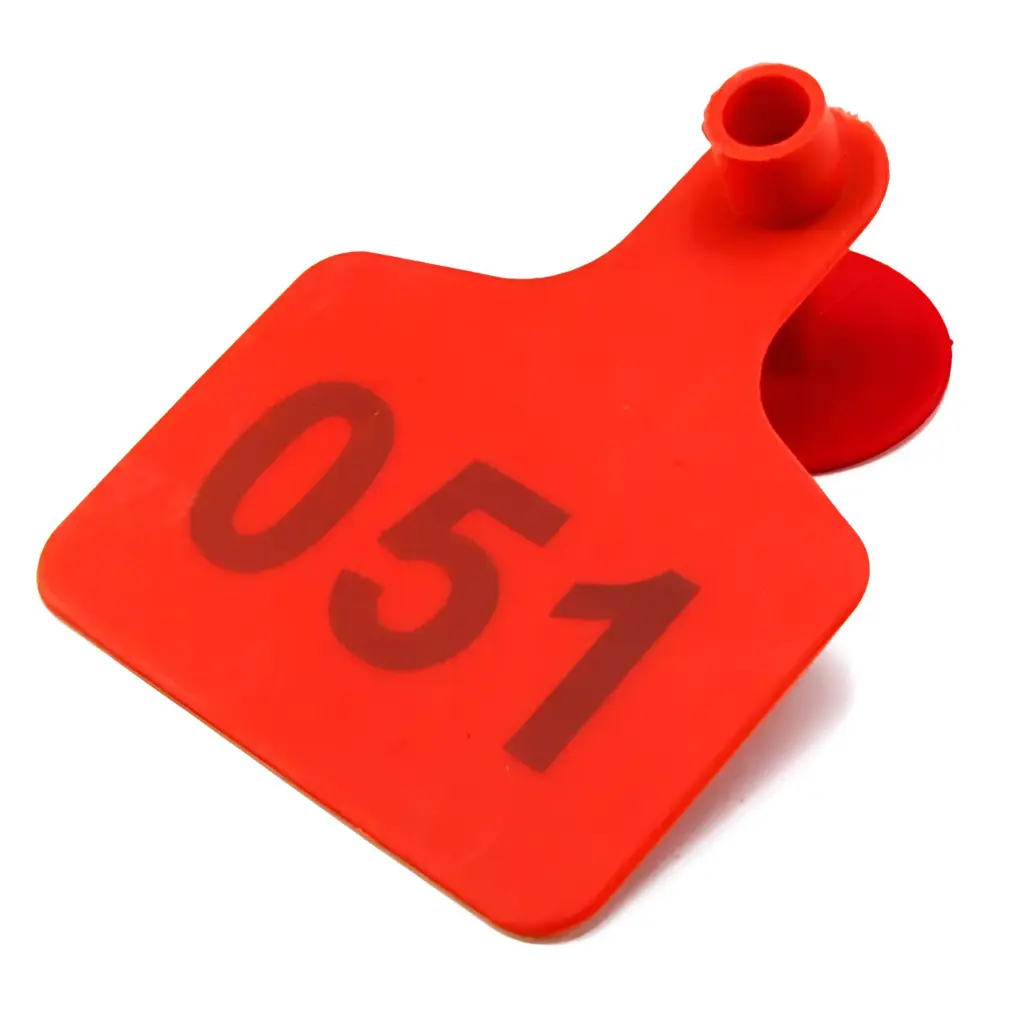 EAR TAGS - LARGE - NUMBERED - RED - PALVET