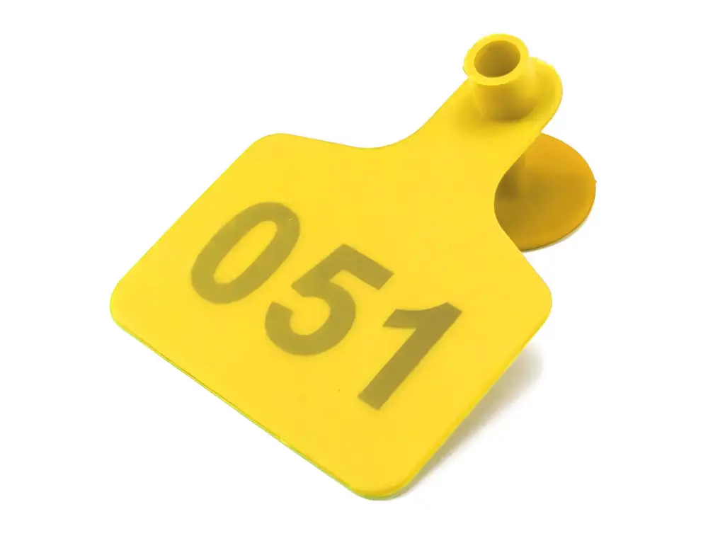 EAR TAGS - LARGE - NUMBERED - YELLOW - PALVET