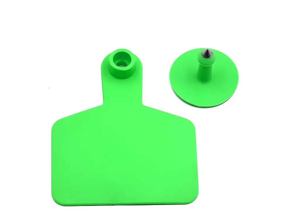 EAR TAGS - LARGE - UNNUMBERED - GREEN - PALVET
