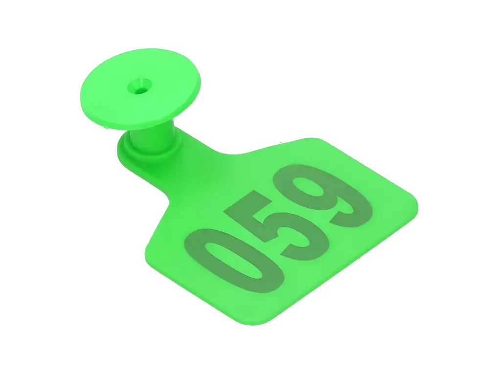 EAR TAGS - MEDIUM - NUMBERED - GREEN - PALVET