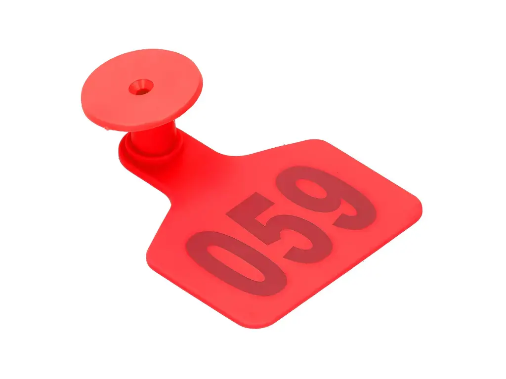 EAR TAGS - MEDIUM - NUMBERED - RED - PALVET