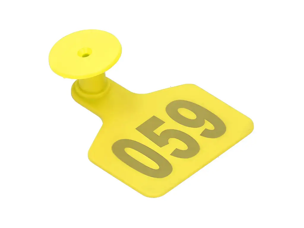 EAR TAGS - MEDIUM - NUMBERED - YELLOW - PALVET