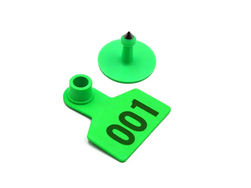 EAR TAGS - SMALL - NUMBERED - GREEN - PALVET