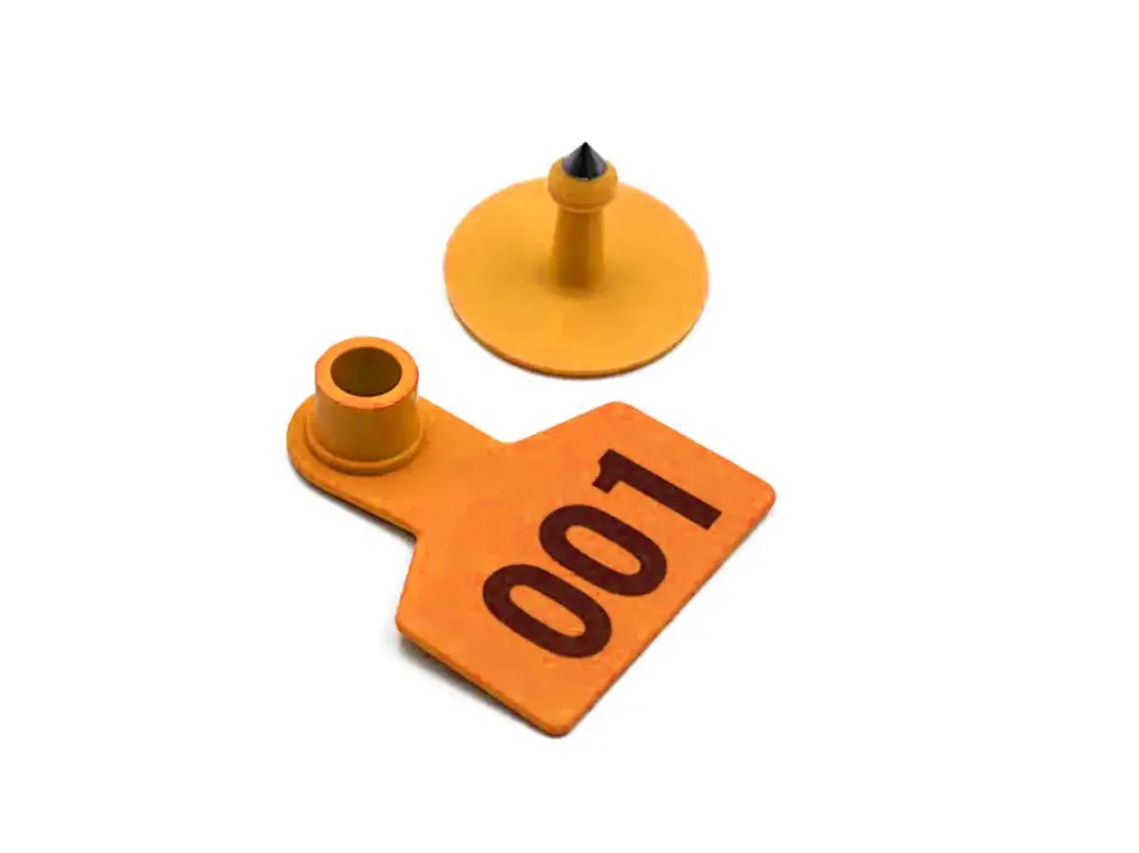EAR TAGS - SMALL - NUMBERED - ORANGE - PALVET