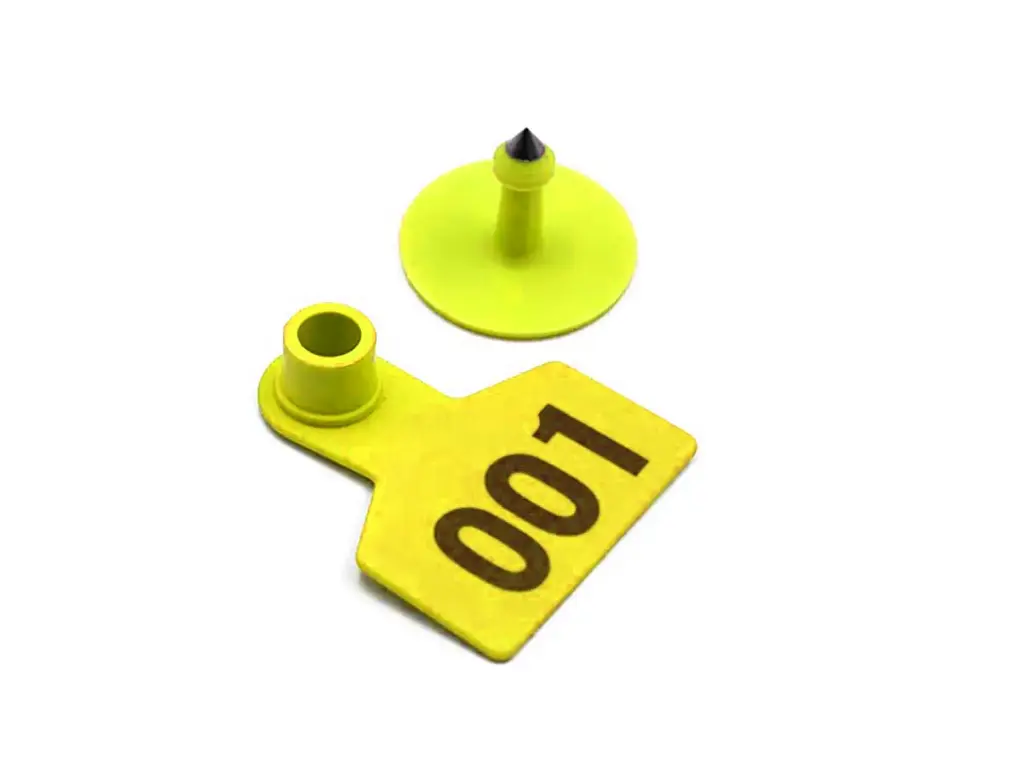 EAR TAGS - SMALL - NUMBERED - YELLOW - PALVET
