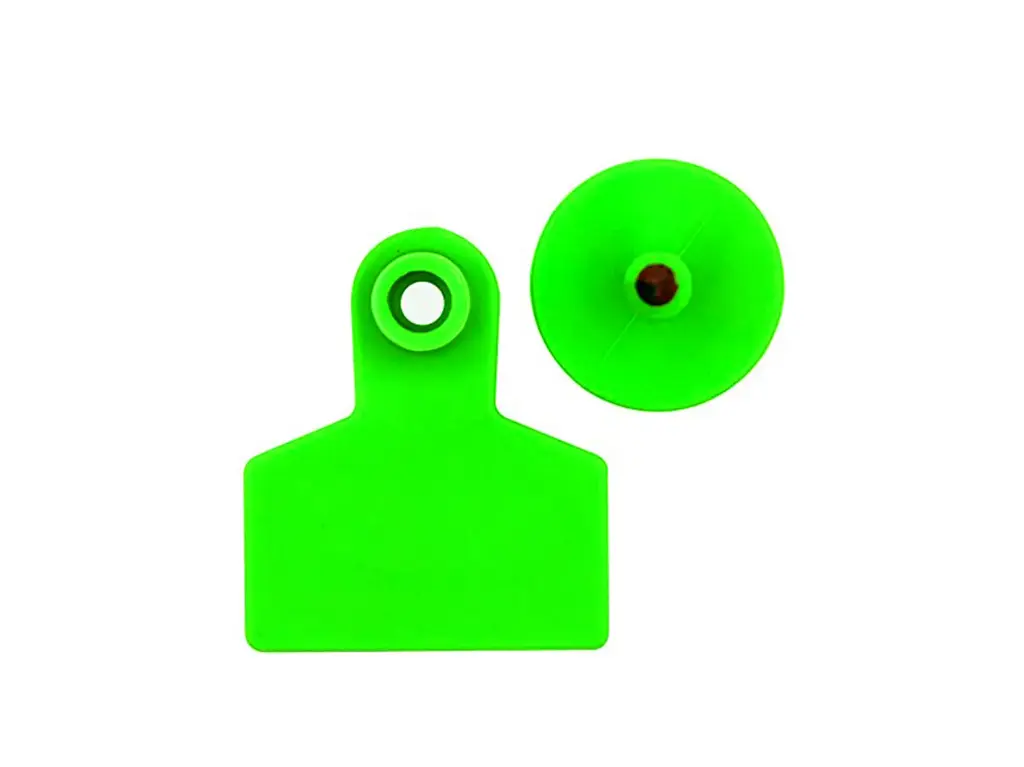 EAR TAGS - SMALL - UNNUMBERED - GREEN - PALVET