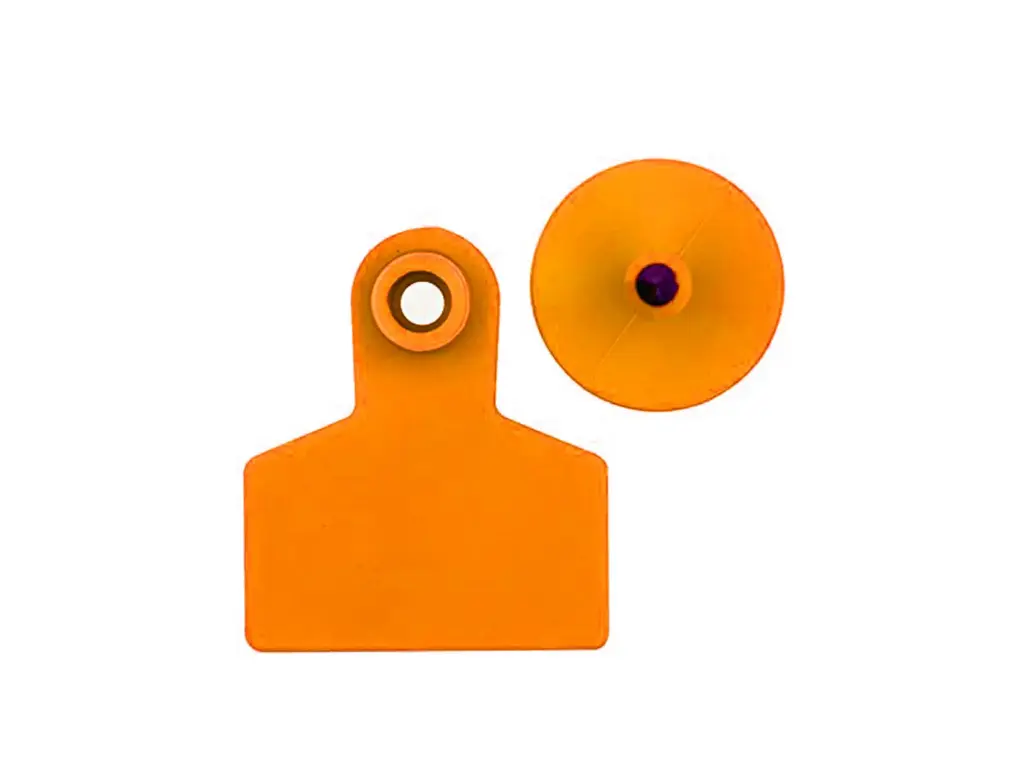 EAR TAGS - SMALL - UNNUMBERED - ORANGE - PALVET
