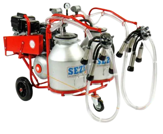 MILKING MACHINE - ALUMINUM BUCKET - GAS ENGINE - PLS 2.EXP
