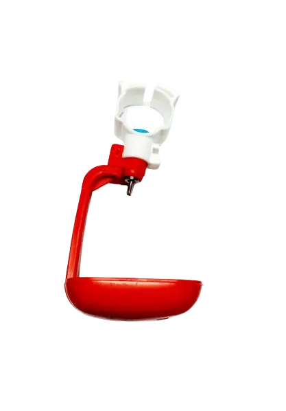 NIPPLE DRINKER WITH CUP (RED) - MDD