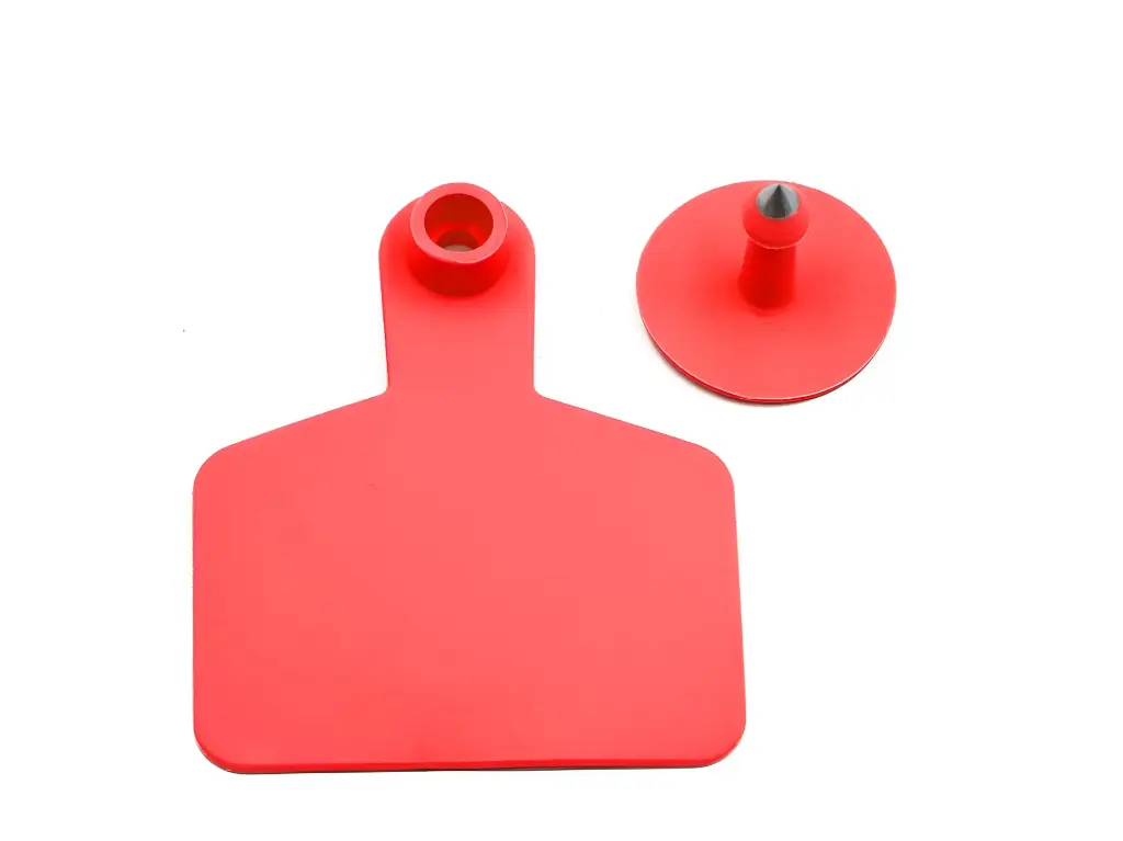 EAR TAGS - LARGE - UNNUMBERED - RED - PALVET