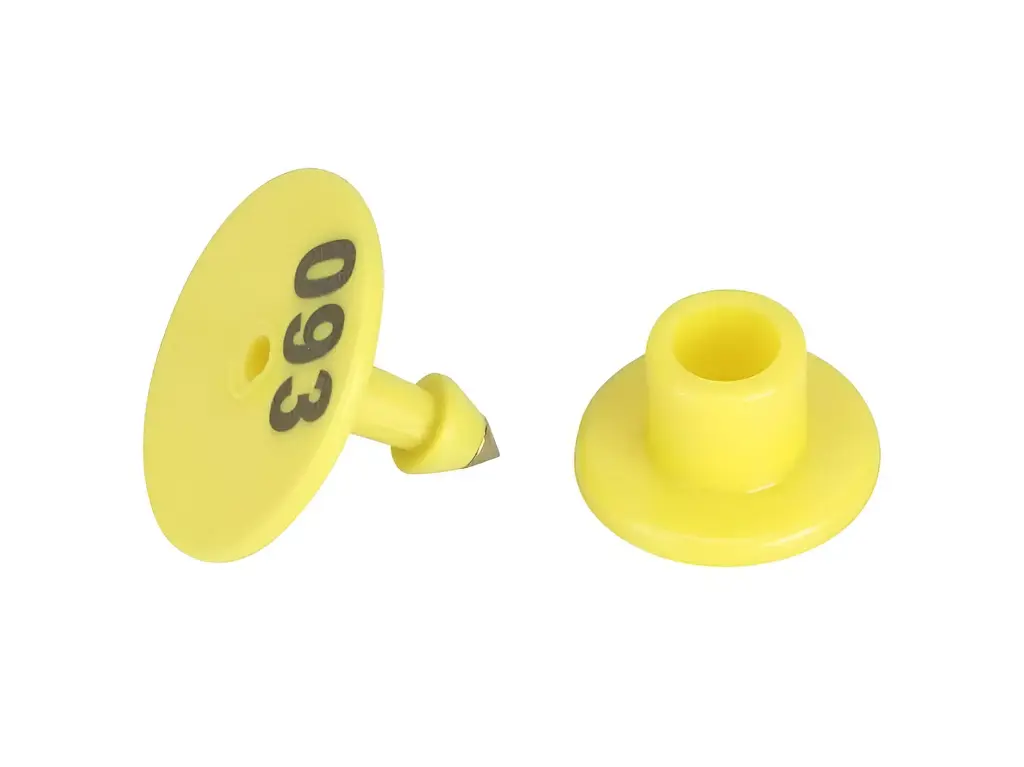 EAR TAGS - ROUND - NUMBERED - YELLOW