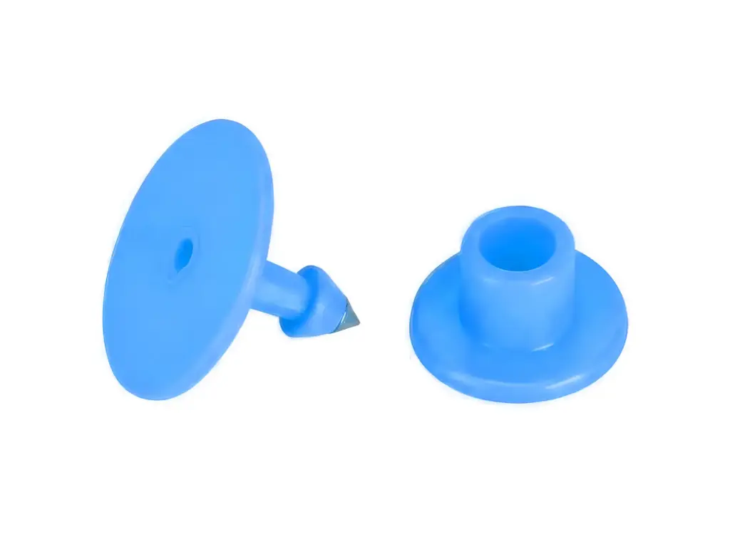 EAR TAGS - ROUND - UNNUMBERED - BLUE