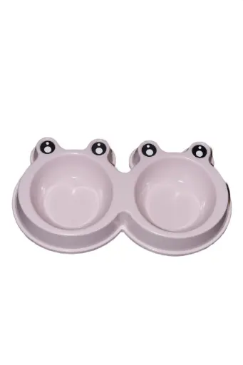 [MIXED COLOR FROG DOG BOWL] DOG BOWL - MIXED COLOURS
