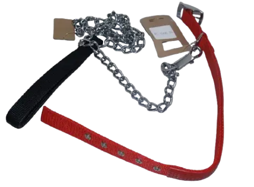 DOG CHAIN WITH COLLAR - SMALL