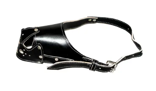DOG MUZZLE - LEATHER  - SMALL