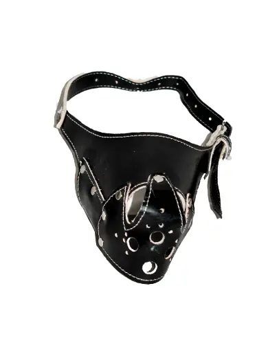 DOG MUZZLE - LEATHER - LARGE