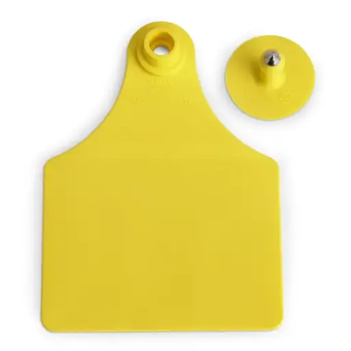 EAR TAGS - MEDIUM - YELLOW - ALLFLEX - FRANCE