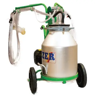 MILKING MACHINE - GOAT - ALUMINUM BUCKET -ELMAS 2/1 EXP