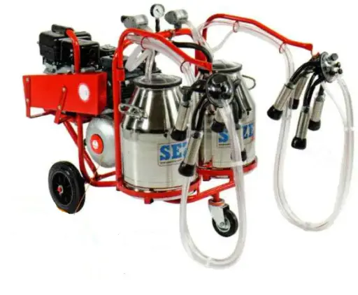 MILKING MACHINE - S/S BUCKET - GAS ENGINE -  PLS 2.EXP