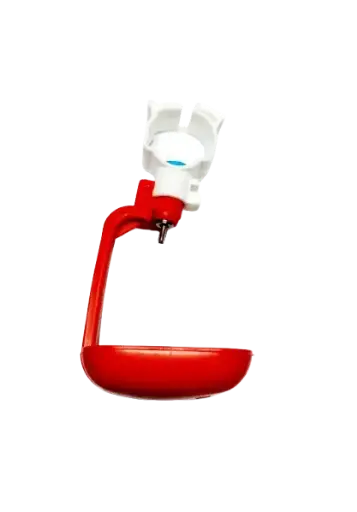 NIPPLE DRINKER WITH CUP (RED) - MDD