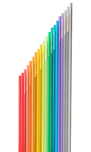 BOVINE STRAWS - YELLOW - 0.25ML